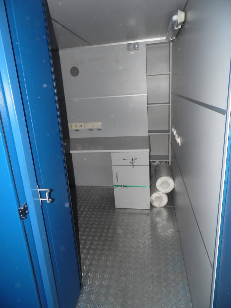 interior of the operators workplace in GlobeCore oil reclamation plant