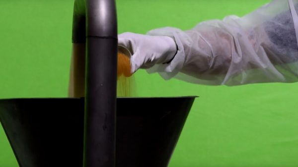 Molienda de semillas de mostaza