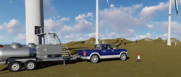 Instalación de cambio de aceite en cajas de engranajes de aerogeneradores CMM-G