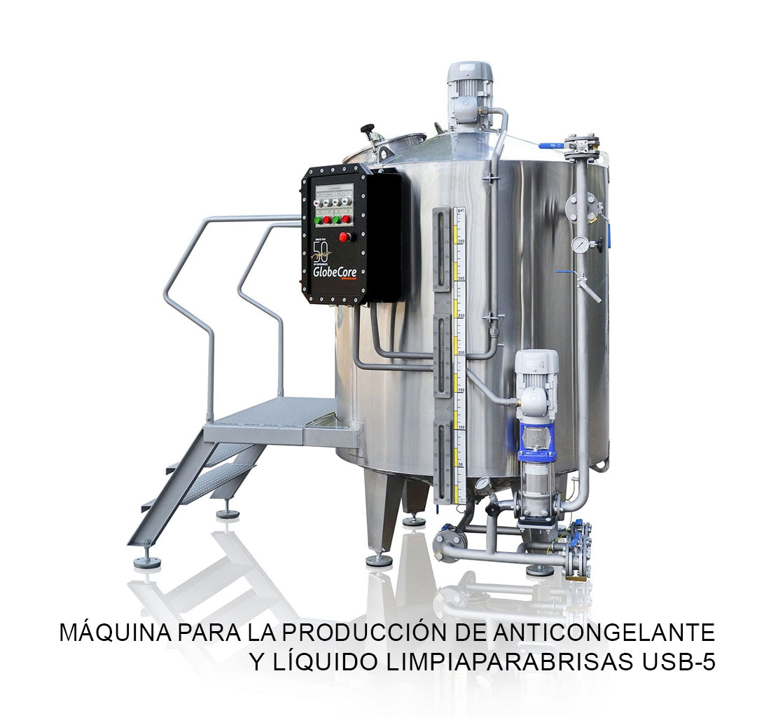 Máquina para la producción de anticongelante y líquido limpiaparabrisas USB-5