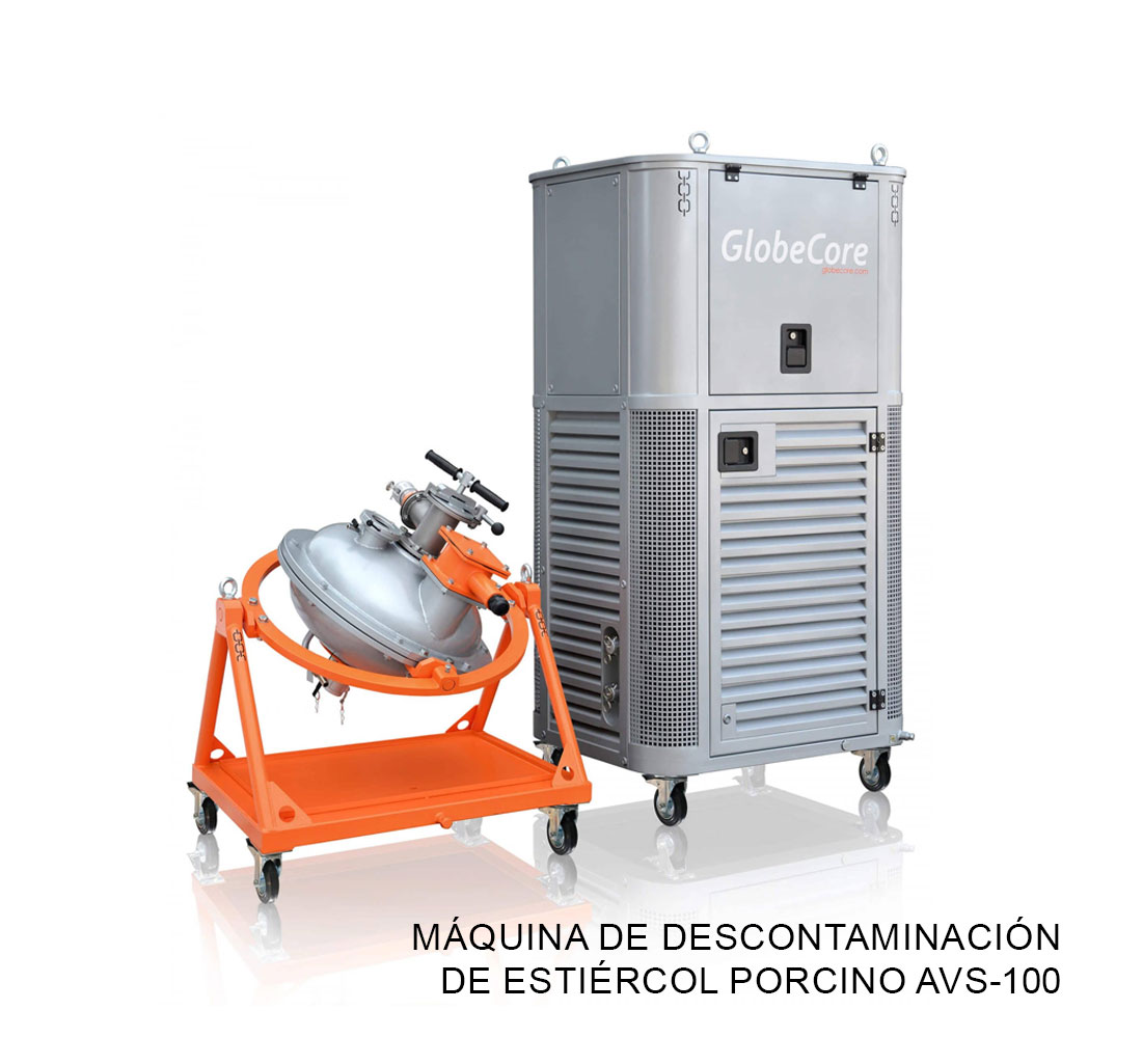 Máquina de descontaminación de estiércol porcino AVS-100