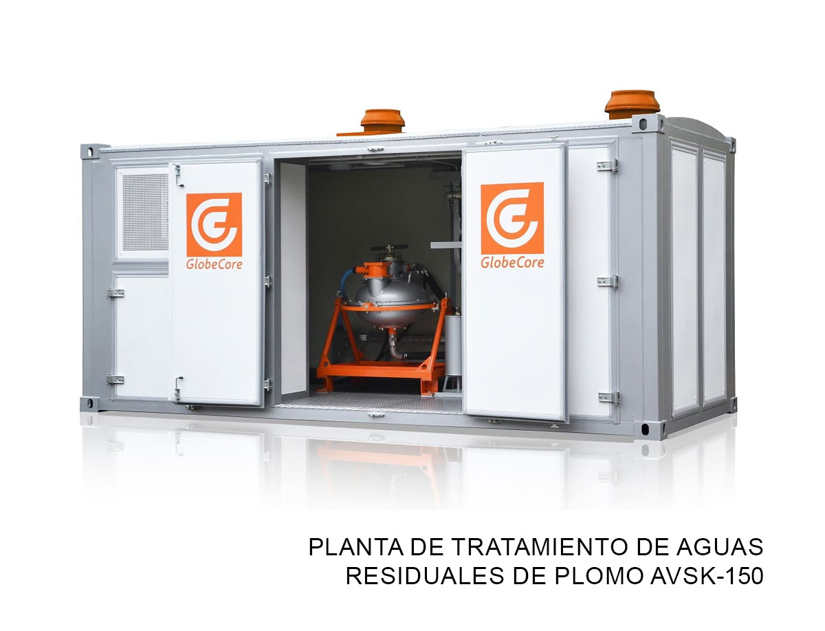 Planta de tratamiento de aguas residuales de plomo AVSk-150