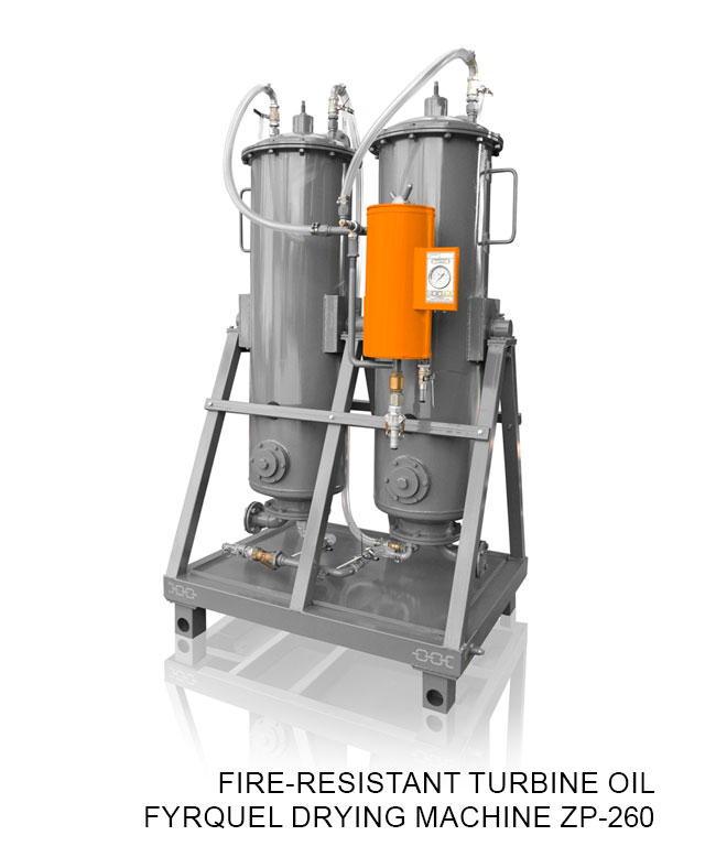 Fire-resistant turbine oil Fyrquel drying machine ZP-260