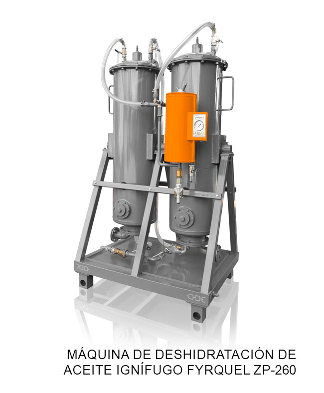 Máquina de deshidratación de aceite ignífugo Fyrquel ZP-260