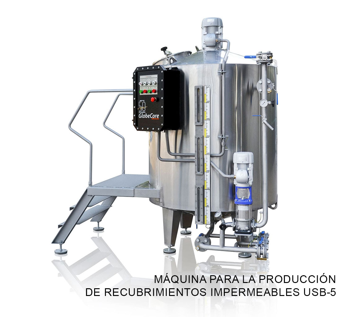 Máquina para la producción de recubrimientos impermeables USB-5