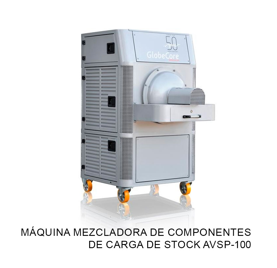 Máquina mezcladora de componentes de carga de stock AVSp-100