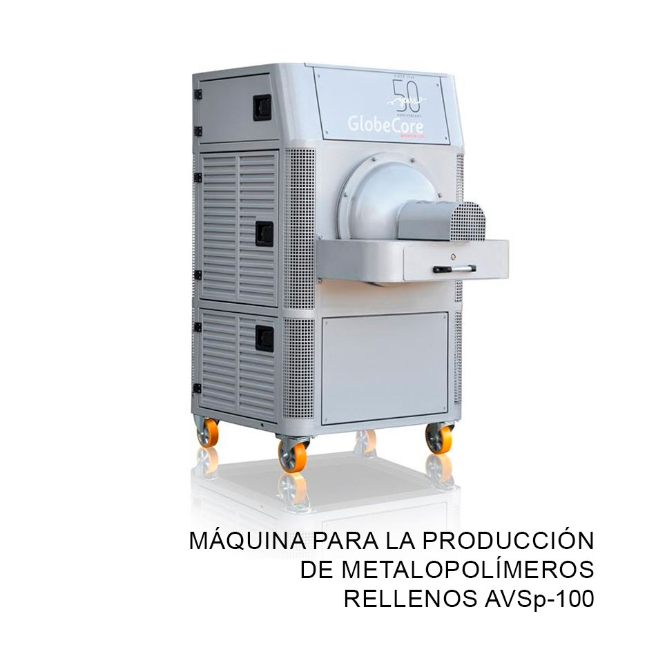 Máquina para la producción de metalopolímeros rellenos AVSp-100