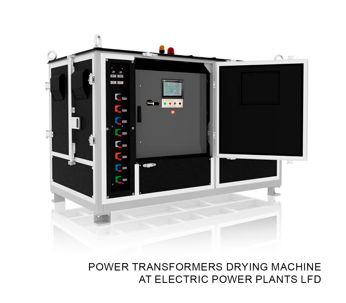 Power transformers drying machine at electric power plants LFD
