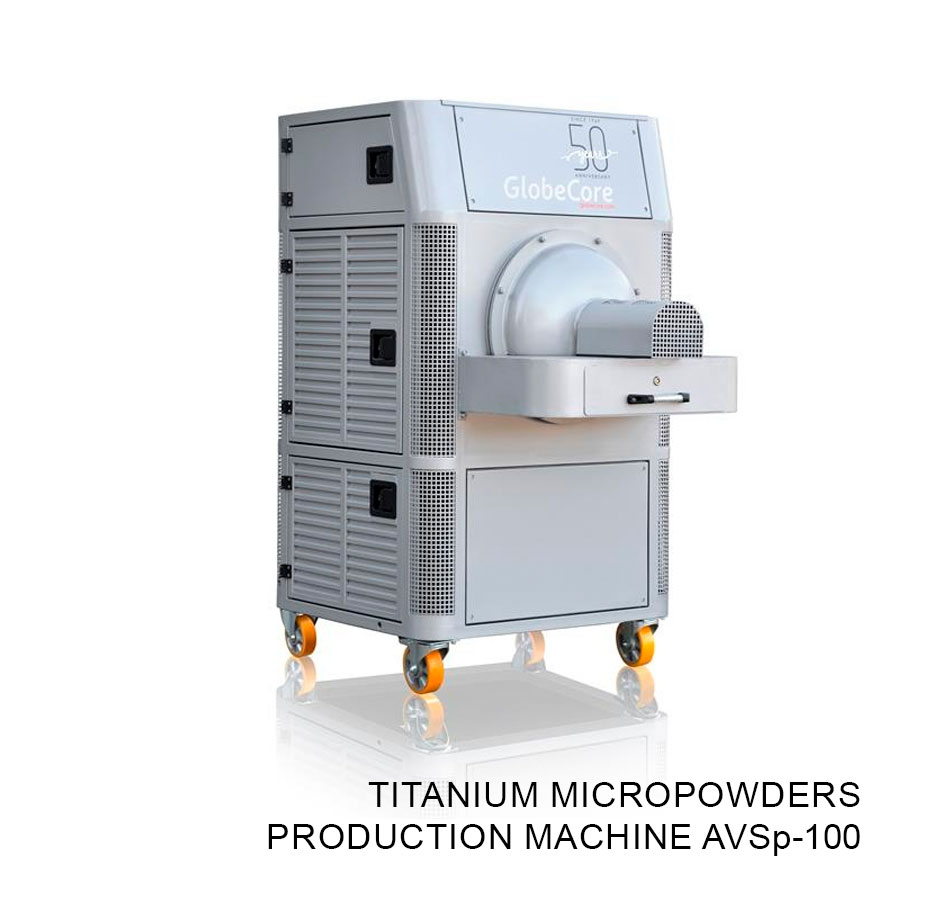 Titanium micropowders production machine AVSp-100