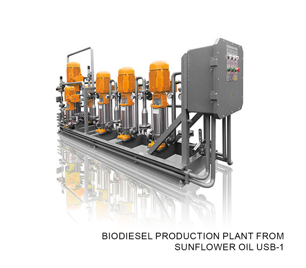 Biodiesel production plant from sunflower oil USB-1