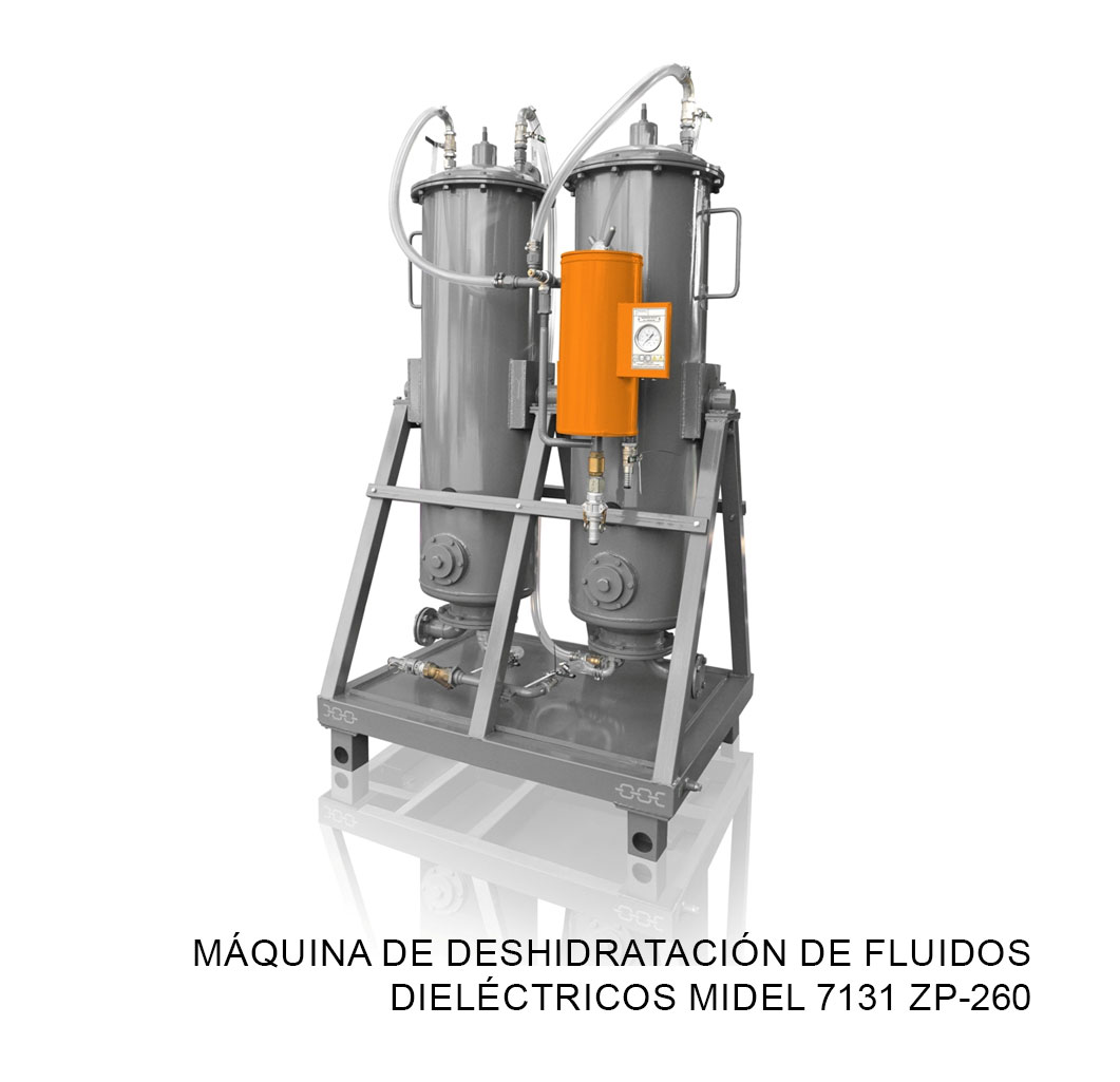Máquina de deshidratación de fluidos dieléctricos Midel 7131 ZP-260