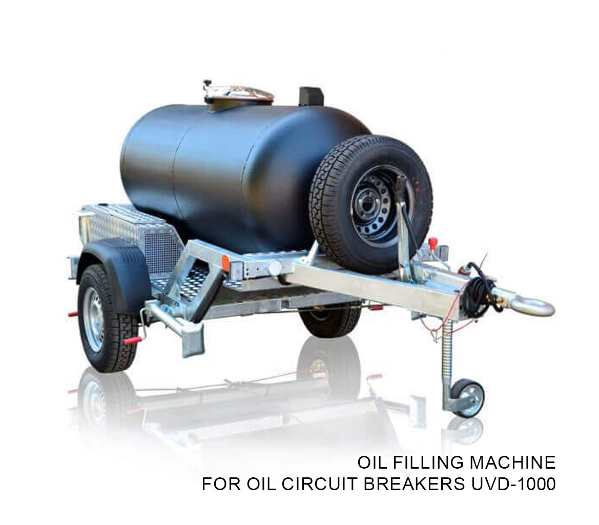 Oil filling machine for oil circuit breakers UVD-1000