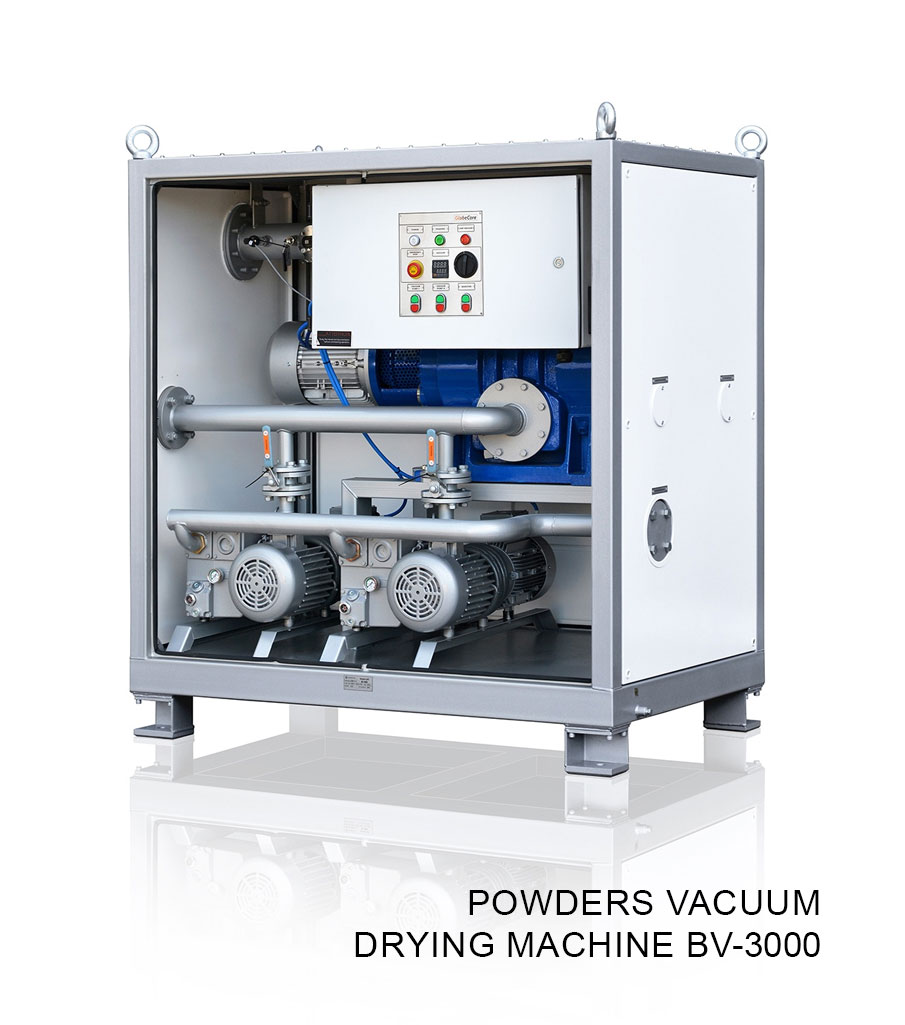 Powders vacuum drying machine BV-3000