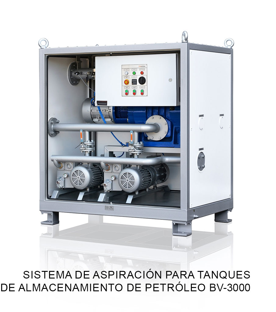 Sistema de aspiración para tanques de almacenamiento de petróleo BV-3000