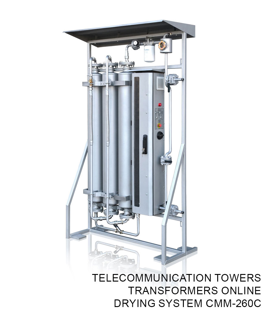 Telecommunication towers transformers online drying system CMM-260C