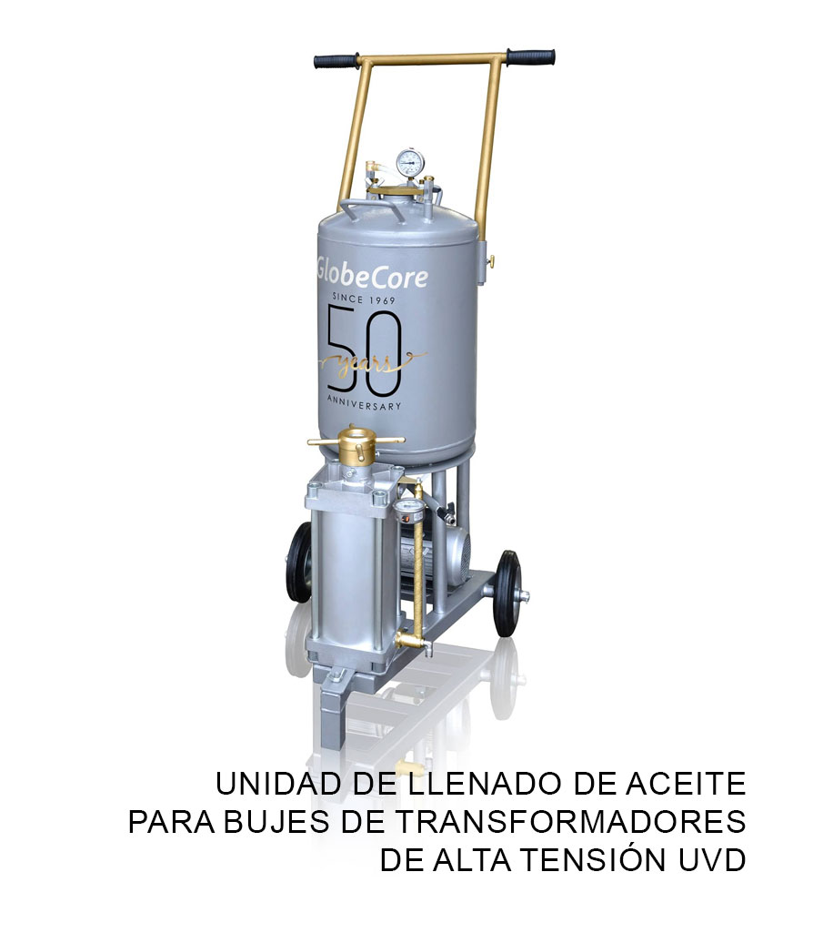 Unidad de llenado de aceite para bujes de transformadores de alta tensión UVD