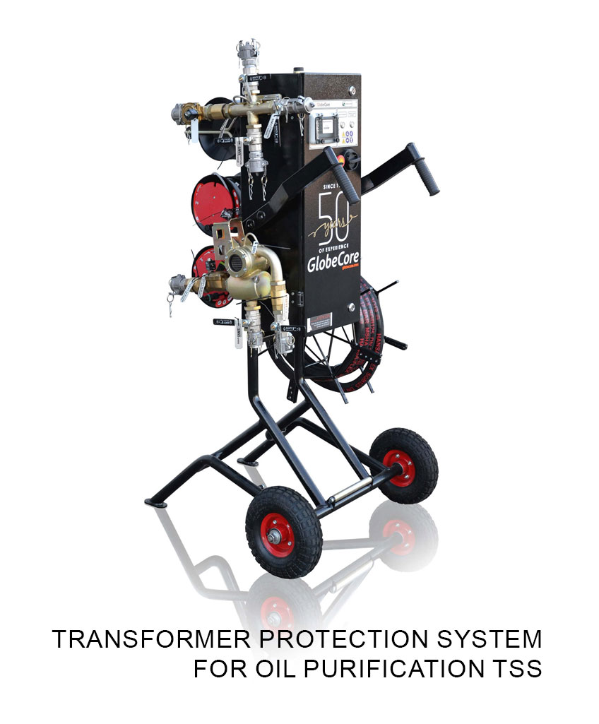 Transformer protection system for oil purification TSS