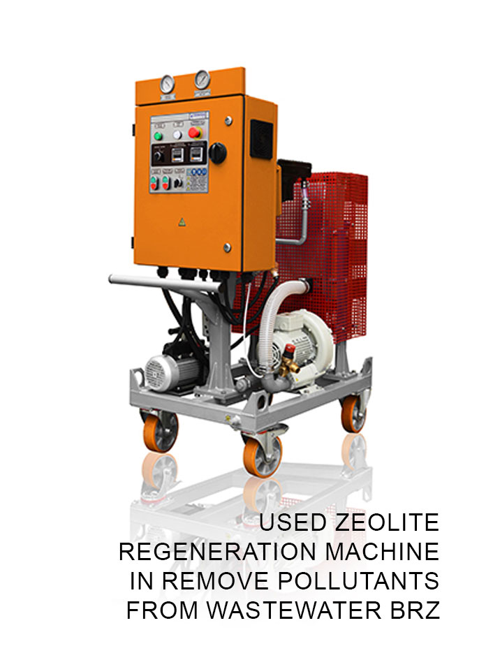 Used zeolite regeneration machine in remove pollutants from wastewater BRZ