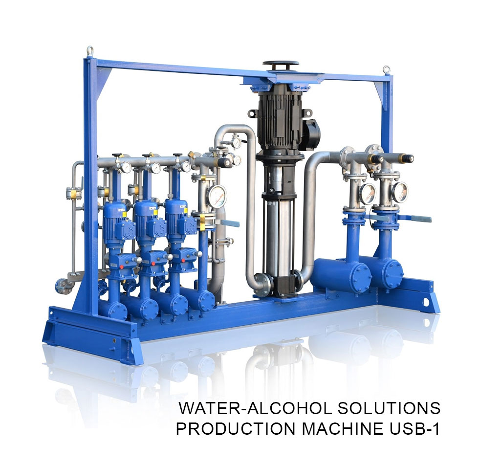 Water-alcohol solutions production machine USB-1